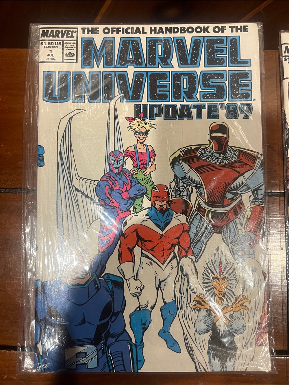 Set of 8 , The official handbook of the marvel universe update 89